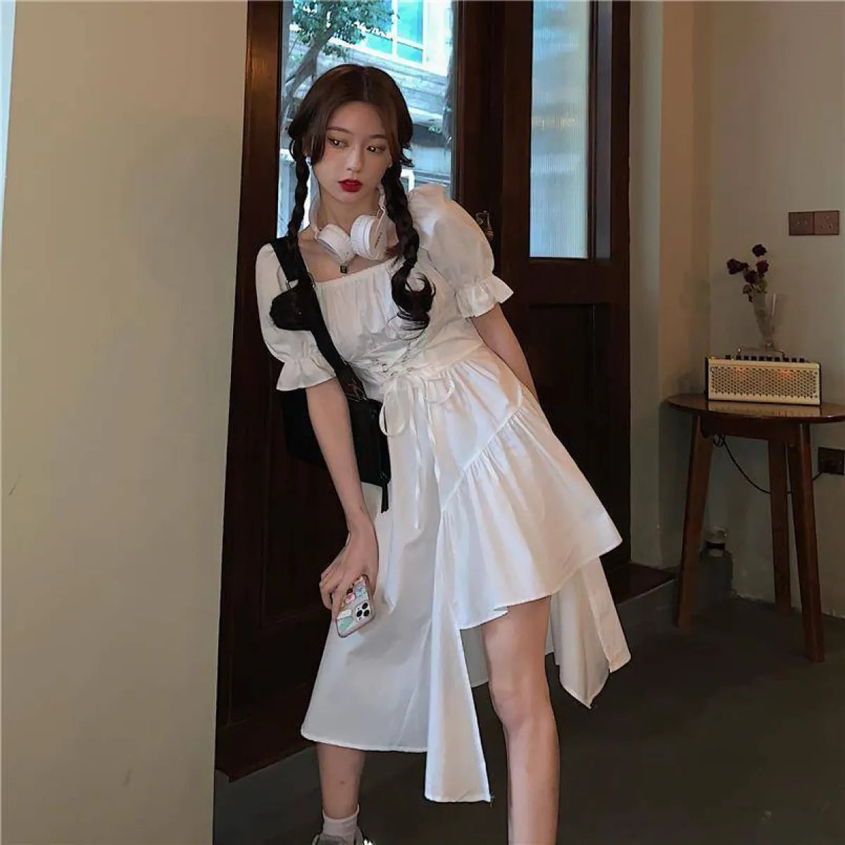 Kawaii Square Collar Dress