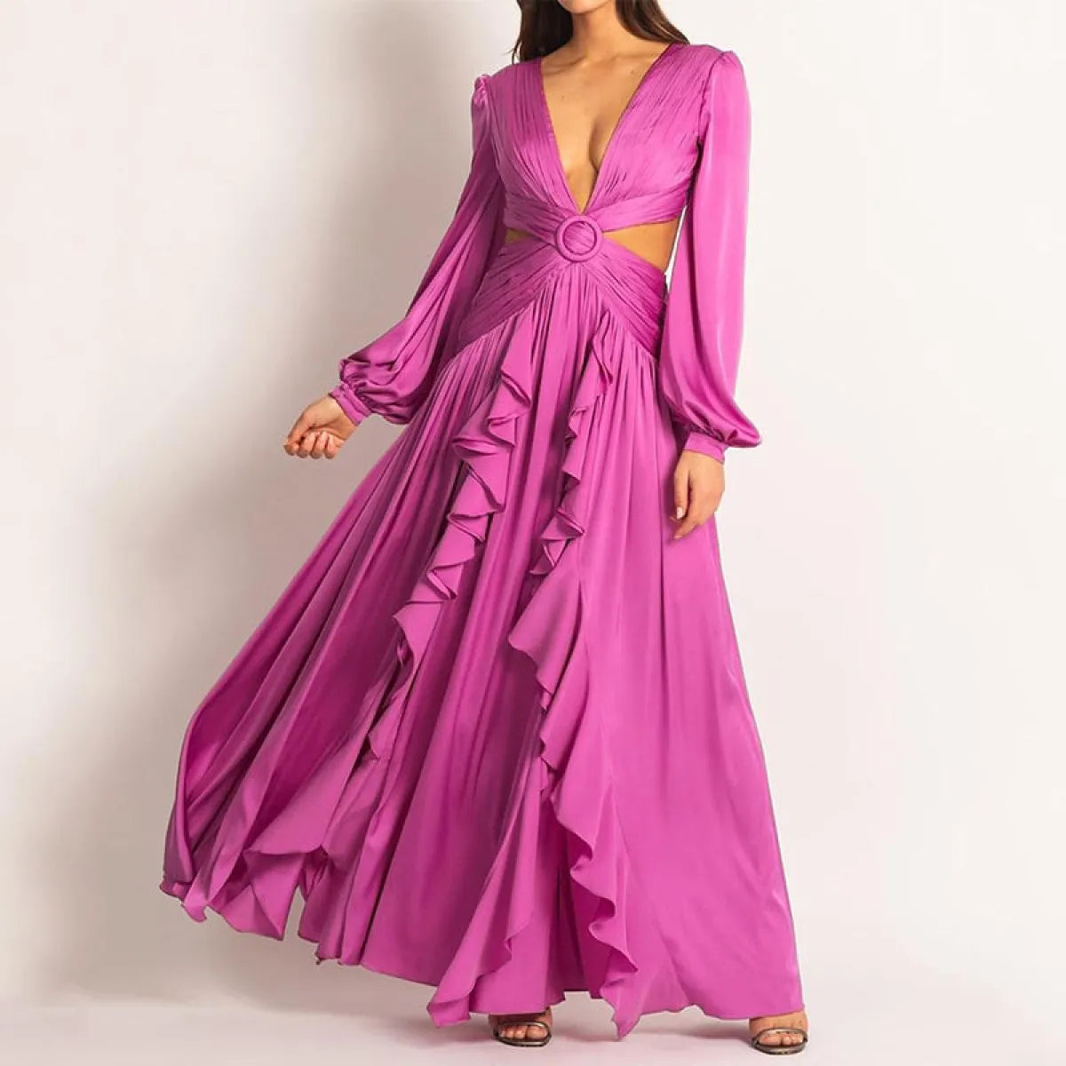 Stylish Wrap Dress With Tie Waist