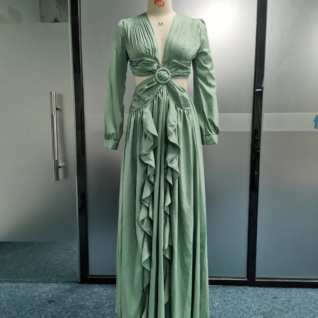 Stylish Wrap Dress With Tie Waist