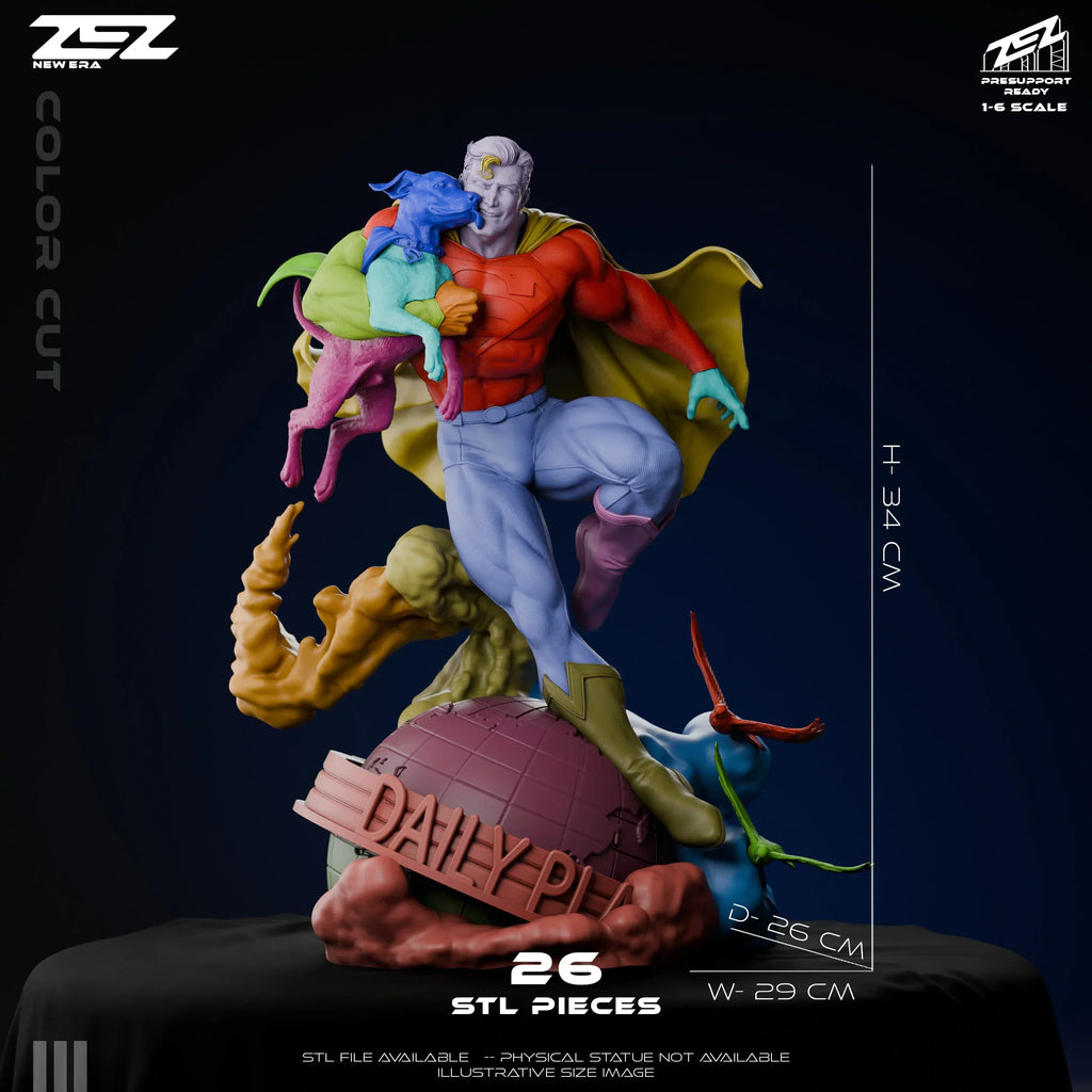 Superman & Krypto - DC Comics - 1:6 Scale & Bust