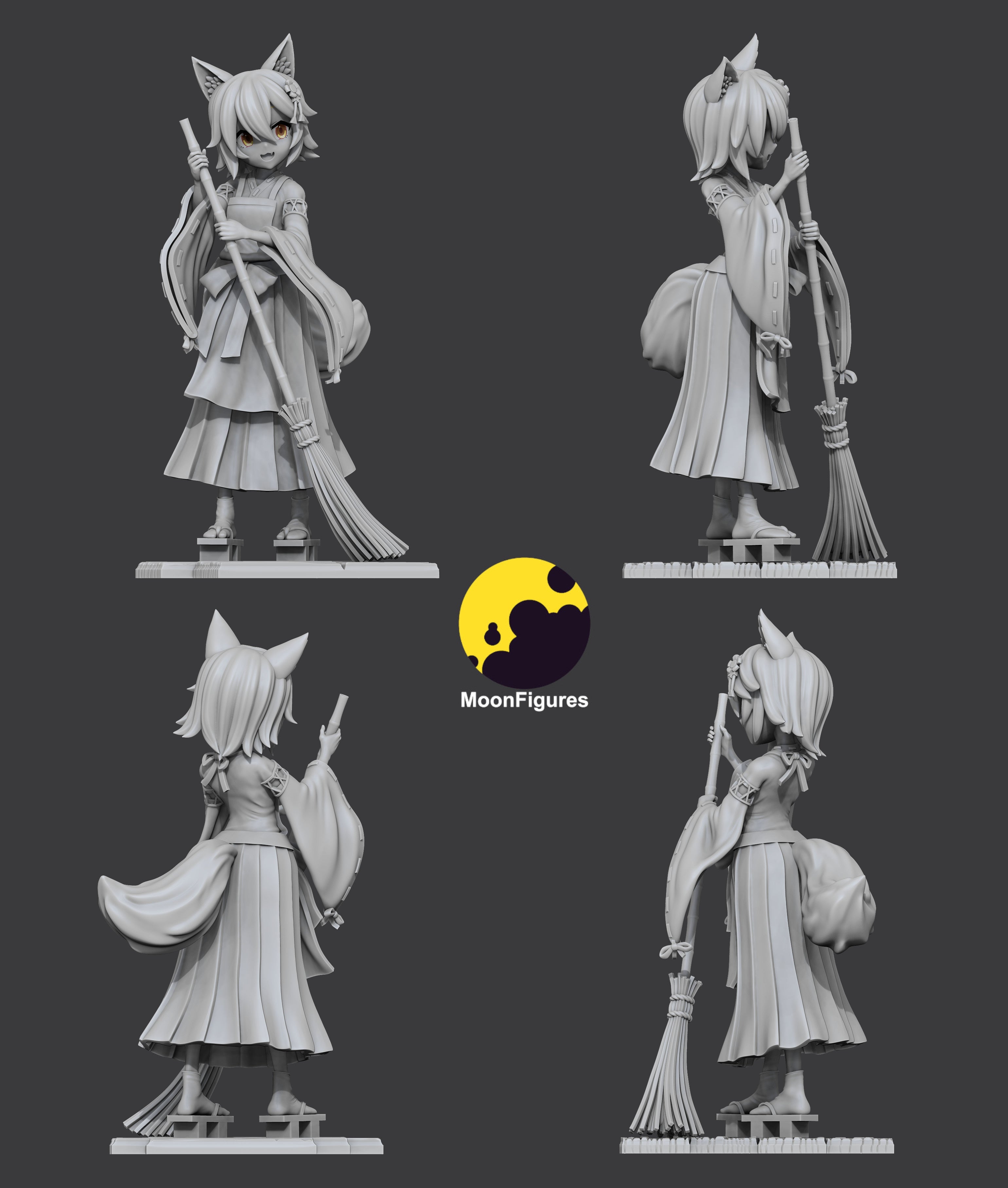 Fox Senko-San - The Helpful Fox Senko - 1:10 Scale Figure