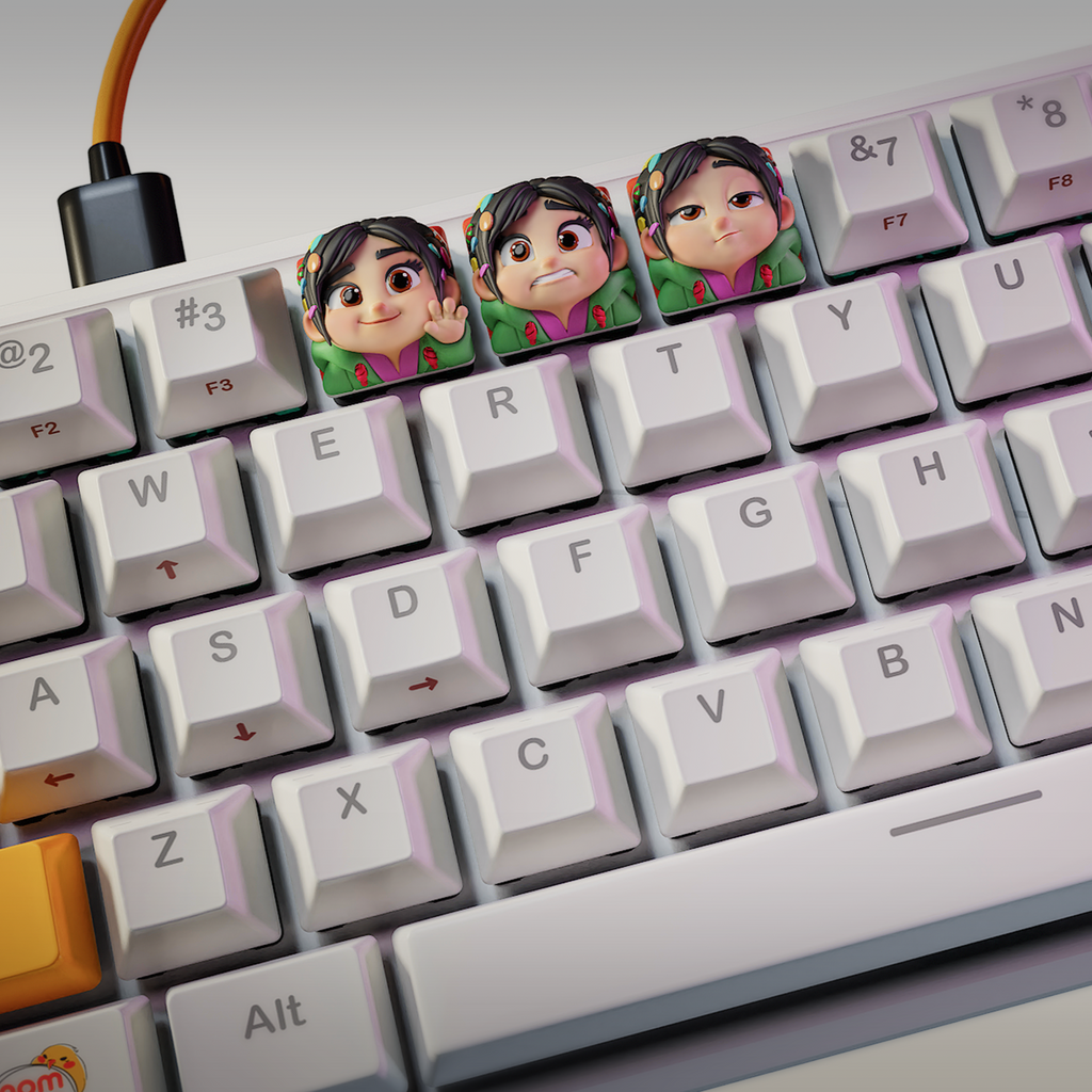 Vanellope Von Schweetz - Wreck-It Ralph - Keyboard Keycaps