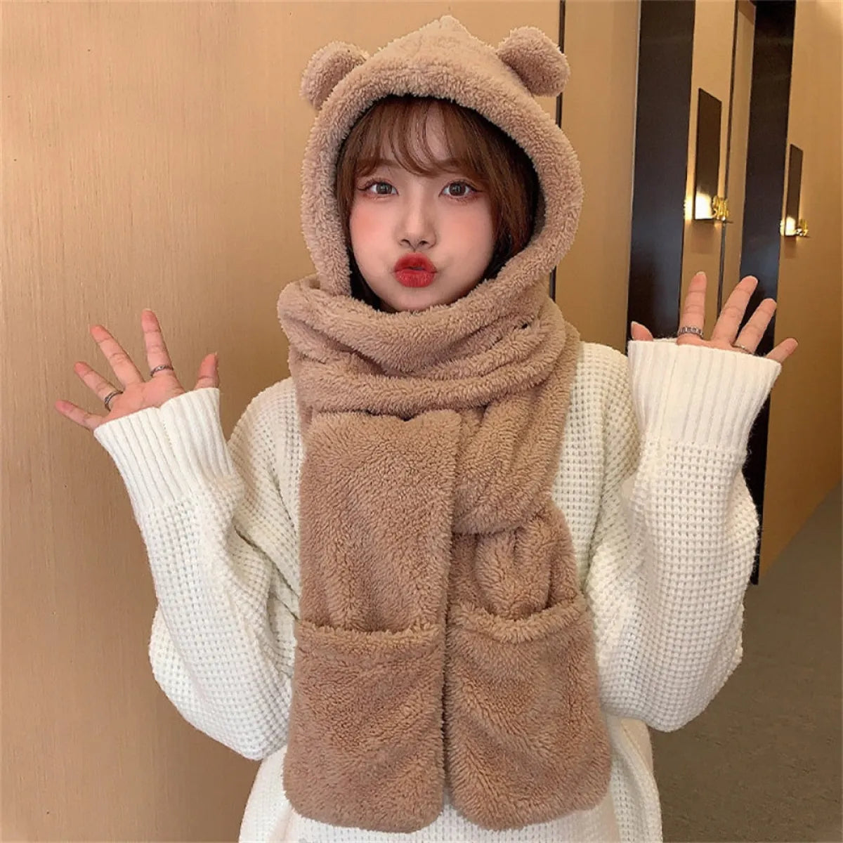 Winter Knitted Cap Sets