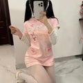 Kawaii Hoodie Dress – Y2K Fairycore Cartoon Print